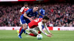 Penyelamatan Gemilang Calafiori Warnai Babak Pertama Arsenal Vs Everton 0 0